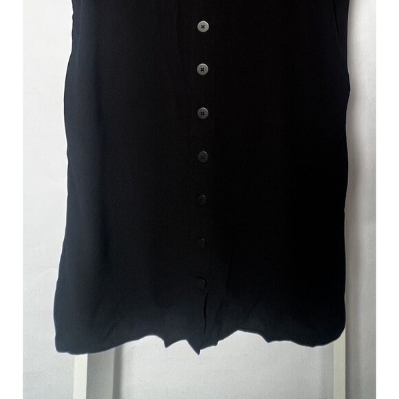 Madewell Dress Womens S Black Short Sleeve Full Button Down Back Woven Tunic Top - Picture 11 of 16